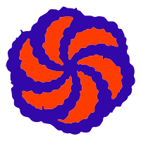 Codewars logo in purple and orange