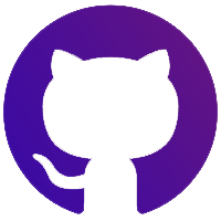Github logo in purple gradient
