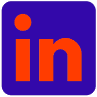 Linked In Logo Orange